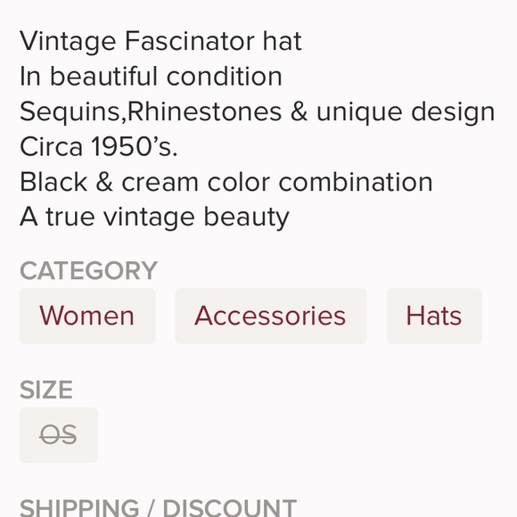 Vintage fascinator - Picture 2 of 7